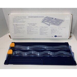 Creative Memories Paper Cutter 12" Decorative Trimmer w/2 designs, New in box